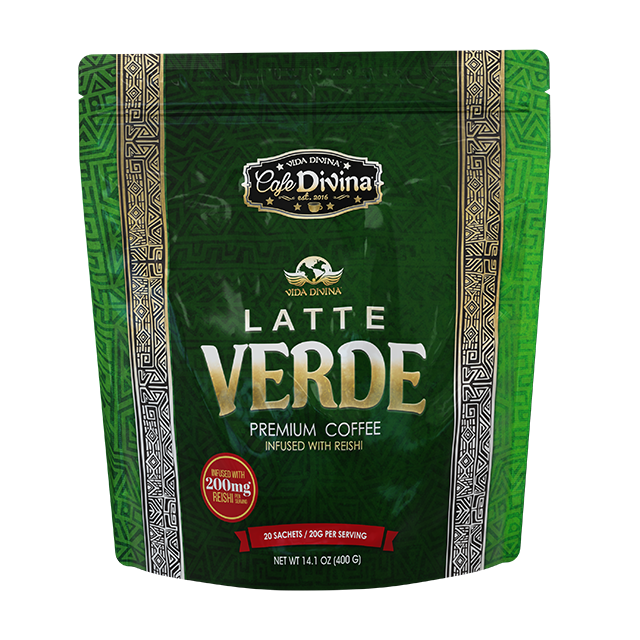 Latte Verde with Reishi and Matcha Powder
