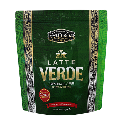 Latte Verde with Reishi and Matcha Powder