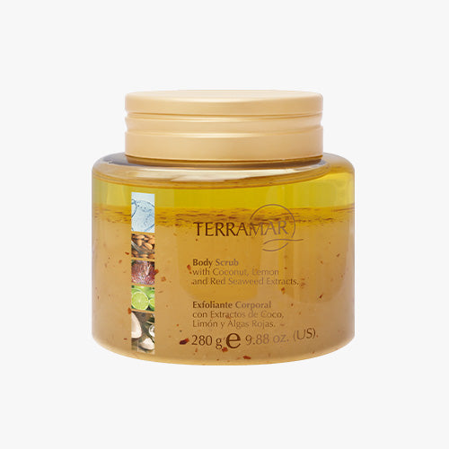 BODY SCRUB WITH COCONUT, LEMON AND RED SEAWEED EXTRACTS 9,88 oz.