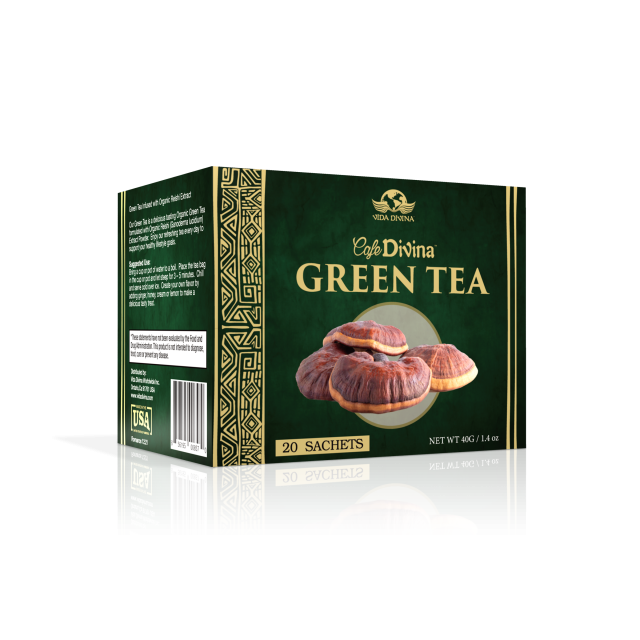 Green Tea Infused with Reishi